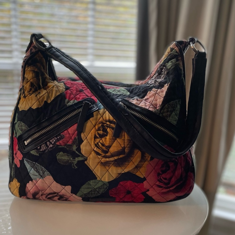 Vera Bradley Vivian Hobo Bag Cotton 1 Havana Rose